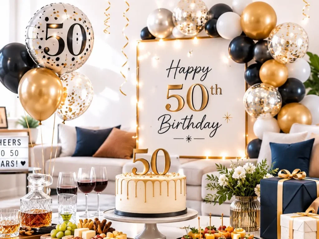50th Birthday Party Ideas for Him at Home