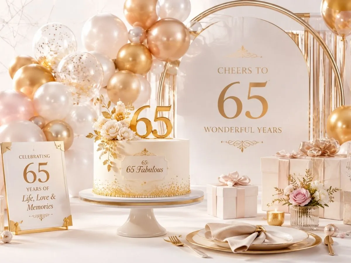 65th Birthday Party Themes