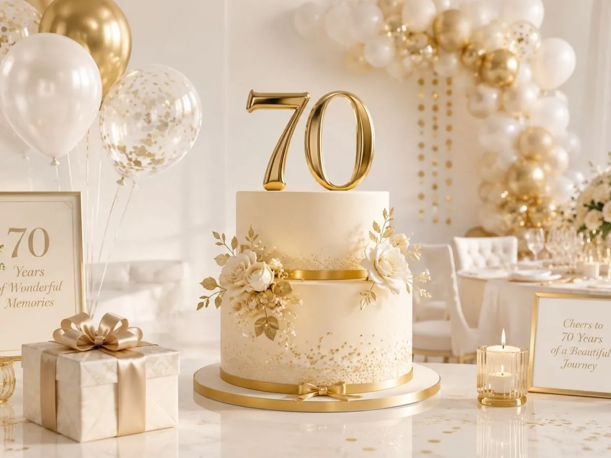 Elegant 70th Birthday Party Ideas