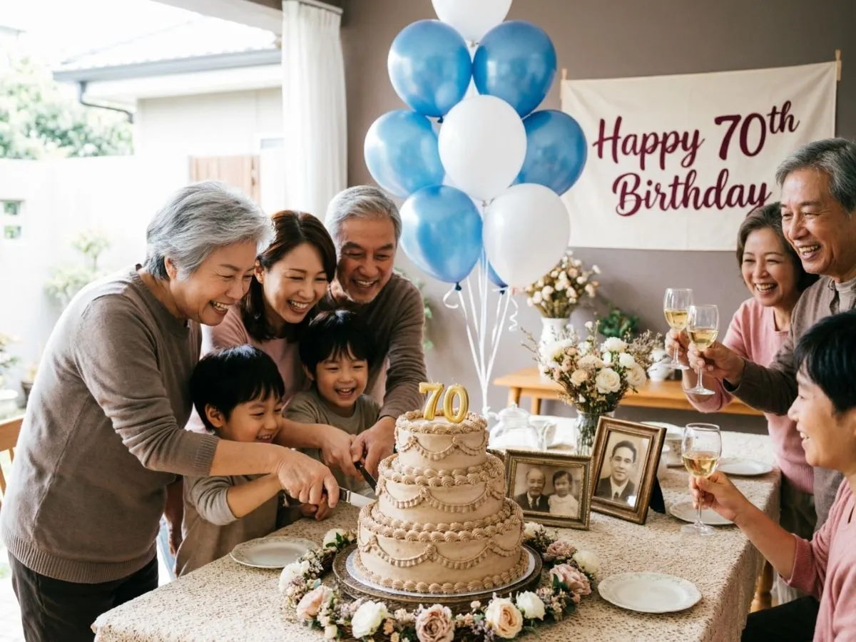 Family Focused 70th Birthday Party Ideas