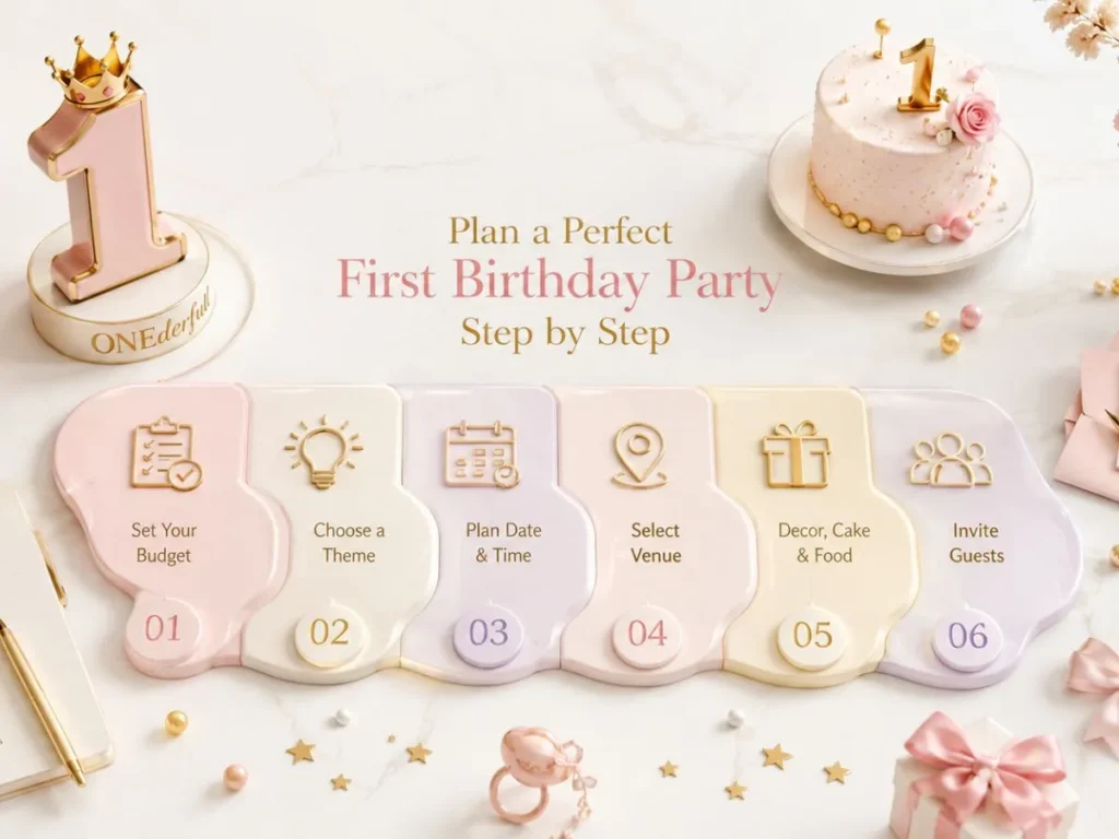 How to Plan a Girl's First Birthday Party Step by Step