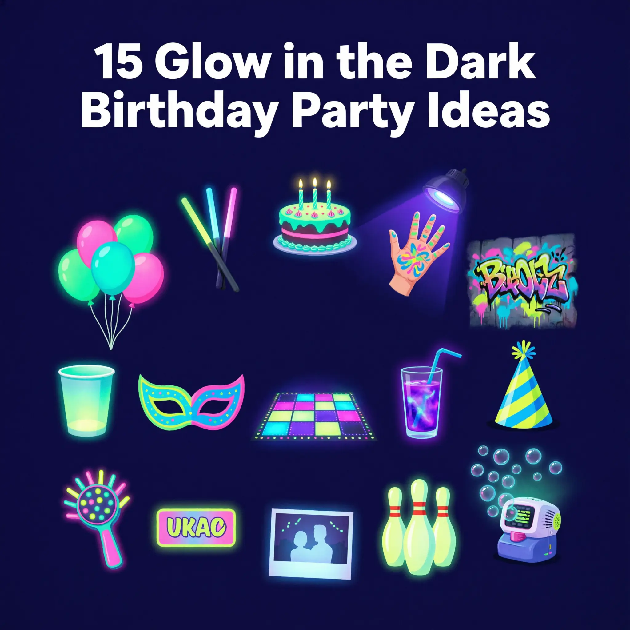 15 Glow in the Dark Birthday Party Ideas