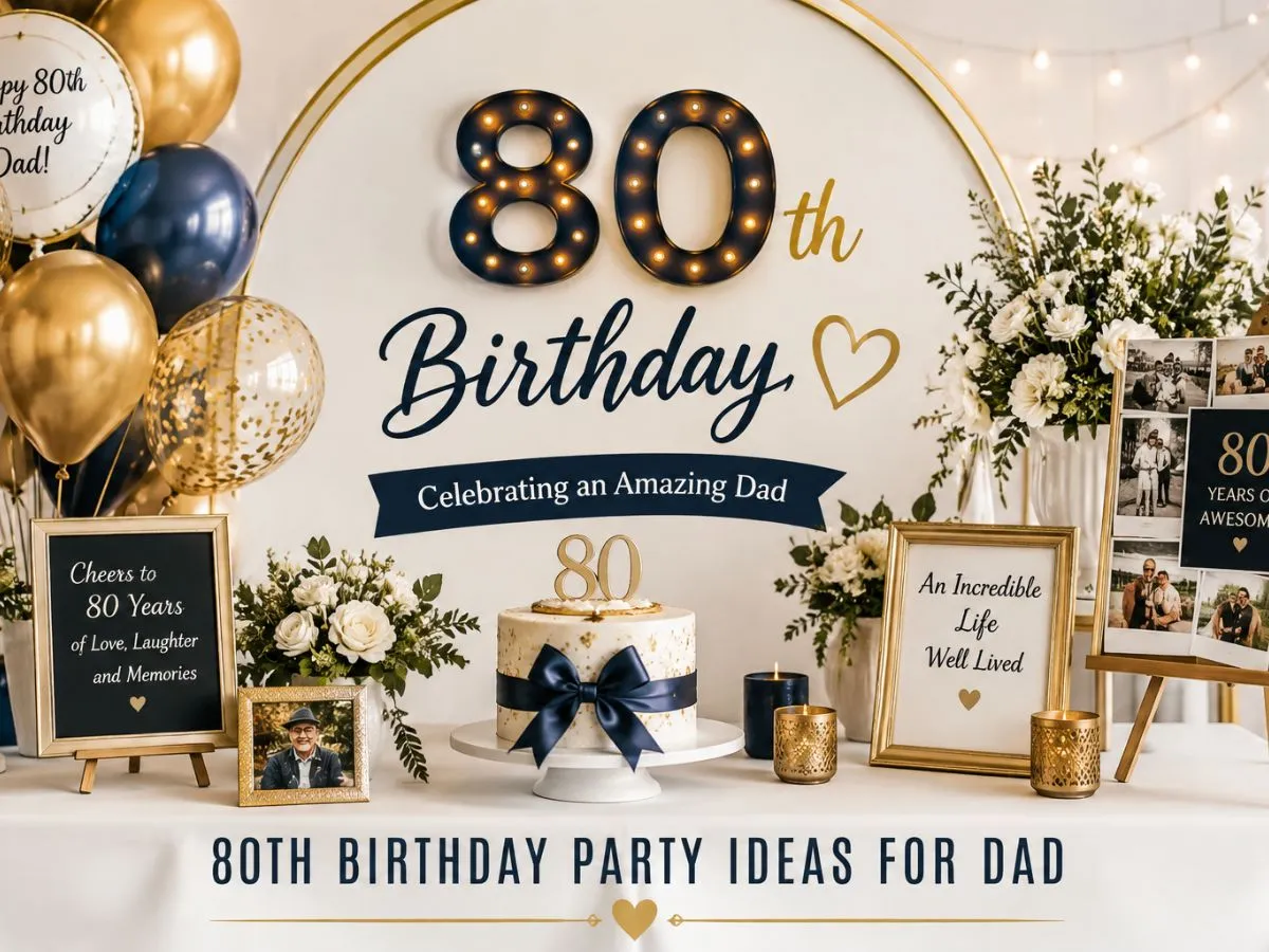 80th Birthday Party Ideas for Dad