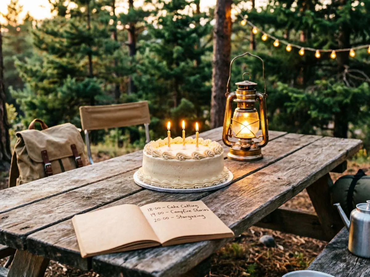 A Simple Camping Birthday Party Schedule