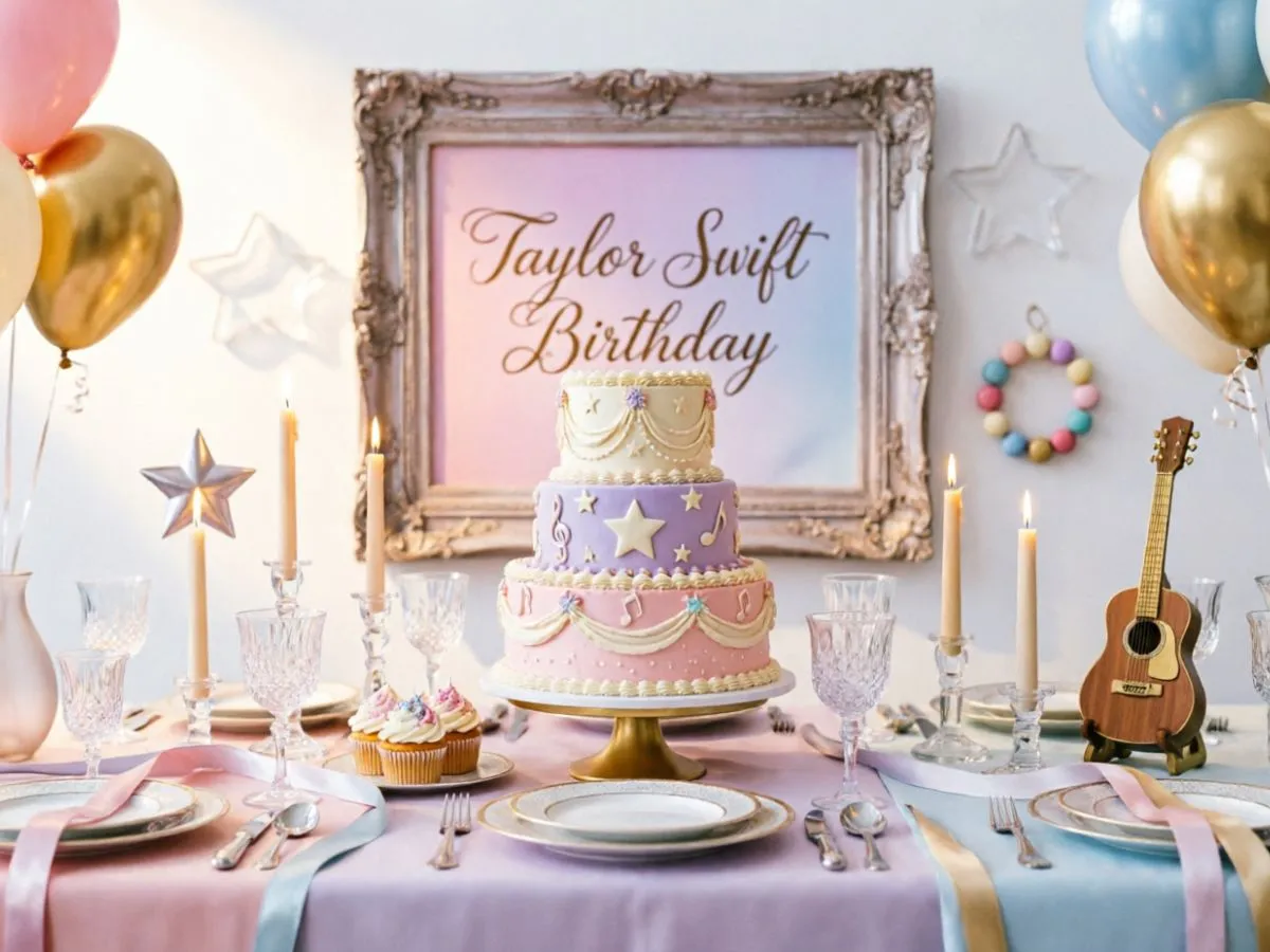 Create a Taylor Swift Birthday Party Decoration Setup