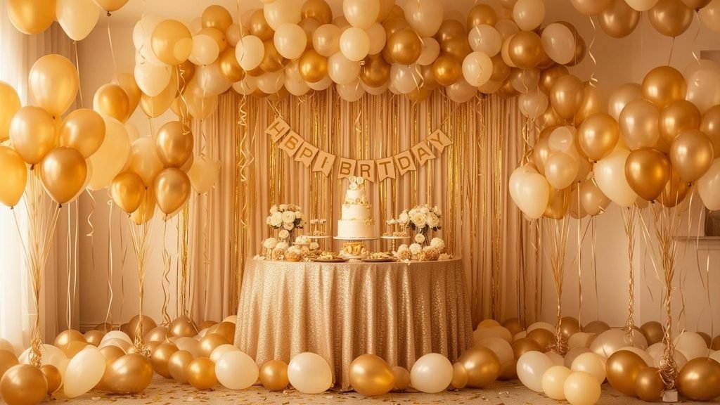 Golden Birthday Decoration Ideas