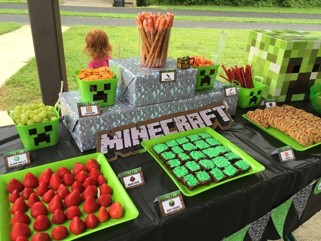 Minecraft Birthday Party Food Ideas
