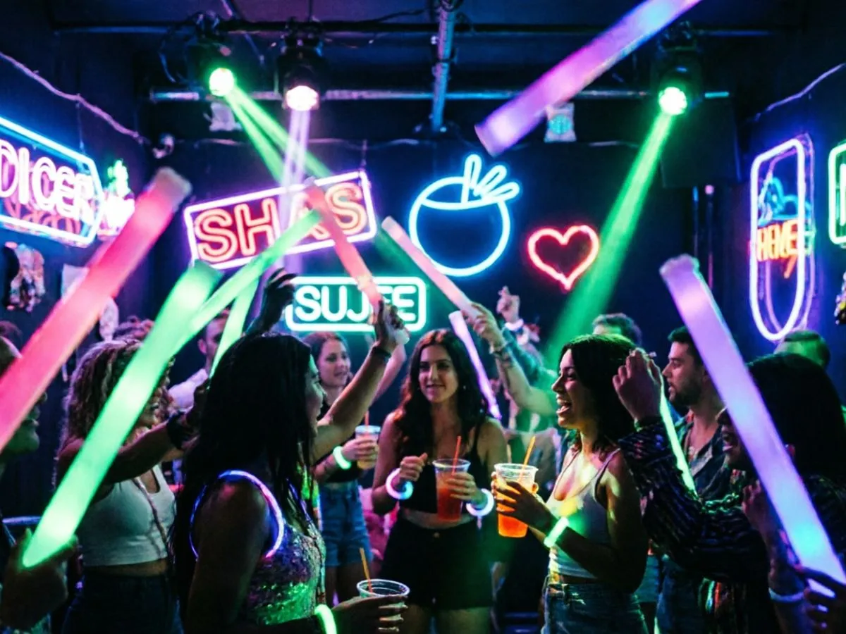 Plan a Neon Party for a Small Group