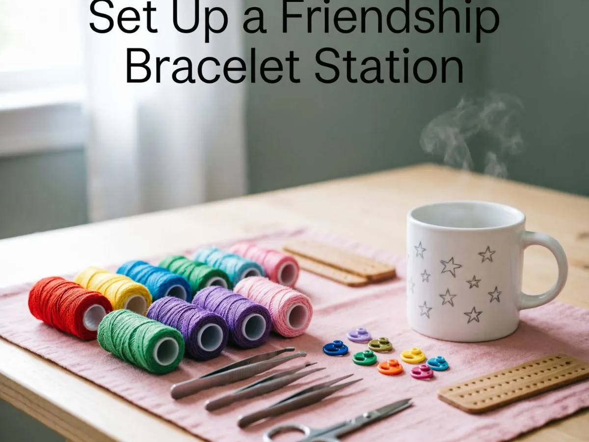 Set Up a Friendship Bracelet Station
