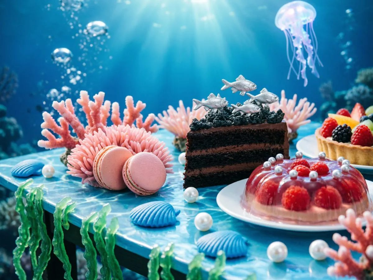 Turn the Dessert Table Into an Underwater Scene