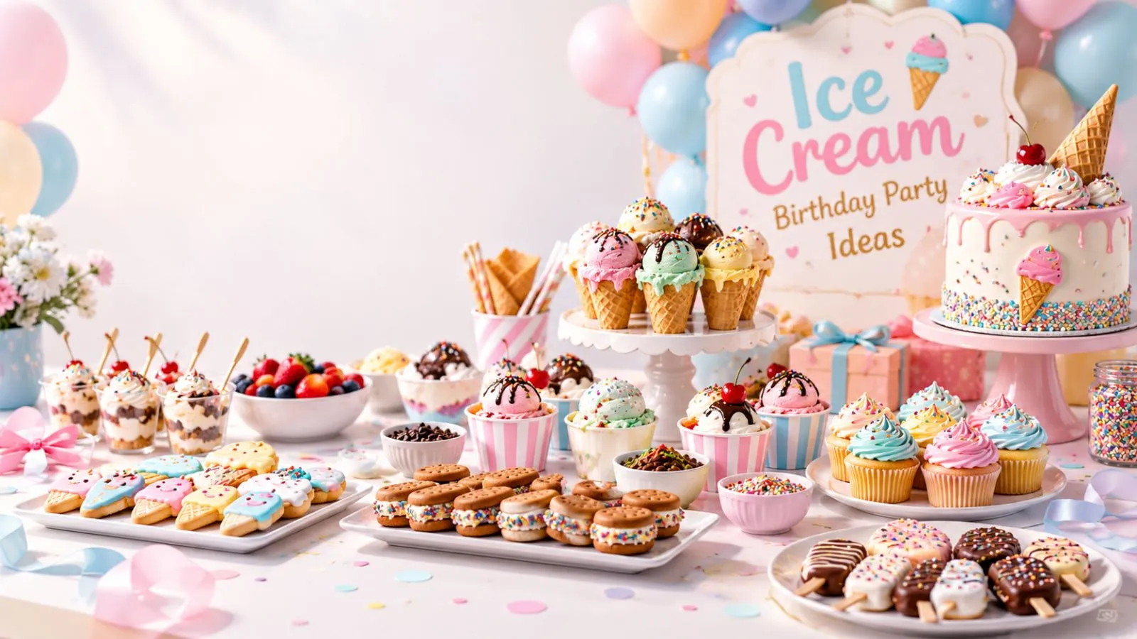 Ice Cream Birthday Party Ideas